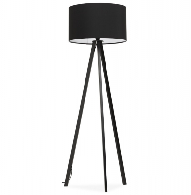 Lampa neagra de podea TRIVET cu design modern 3 picioare negre / material / metal, FL00310BLBL - Kokoon [2]