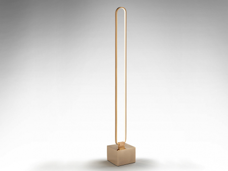 Lampa podea LED auriu rose Githa 140 cm, stil minimalist, 787321 - Schuller [1]