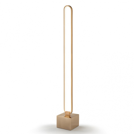 Promotii - Lampa podea LED auriu rose Githa 140 cm, stil minimalist, 787321 - Schuller
