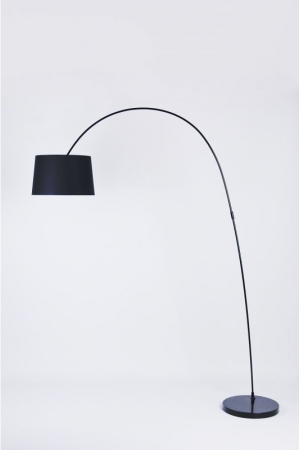 Lampa podea moderna alba/neagra Vit 200 cm, abajur material textil, AZ 3071 - Azzardo [2]