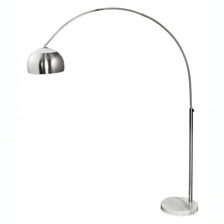 Lampadare - Lampa podea moderna Sohra 200 cm cu baza din marmura alba, abajur metal, design modern, AZ 0022 - Azzardo