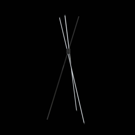 Lampa podea neagra moderna Stick 150 cm, iluminare LED, AZ 3136 - Azzardo [1]
