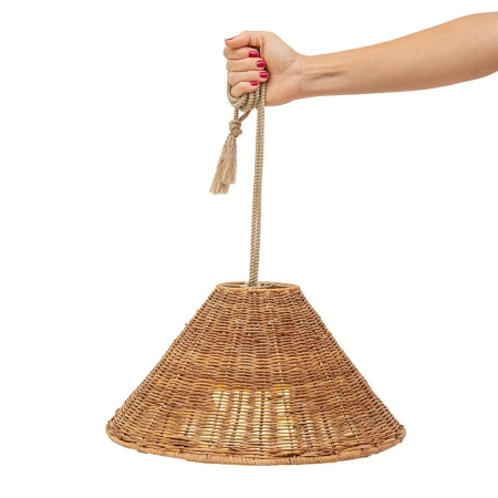 Produse - Lampă Suspendată Calobra 20 Hang 19x19x38 cm, Protecție IP54 - New Garden