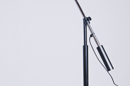 Lampadar alb/negru reglabil Taiki 180 cm, structura crom, baza patrata marmura, AZ 0006 - Azzardo [8]