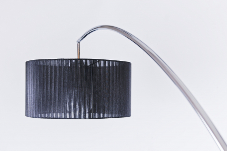 Lampadar alb/negru reglabil Taiki 180 cm, structura crom, baza patrata marmura, AZ 0006 - Azzardo [7]