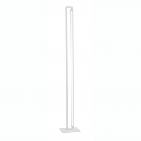 Promotii - Lampadar alb stil minimalist iluminare LED Eliab 160 cm, abajur rotativ, 9117327 - Novaluce