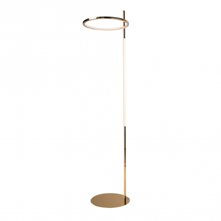 Lampadare - Lampadar auriu cu iluminare LED Shiko Ø 40x170 cm otel inoxidabil, F0050 - Maxlight