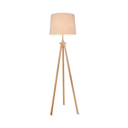 Promotii - Lampadar Calvin, Metal și lemn Bej, 60W, MAYTONI Z177-FL-01-BR