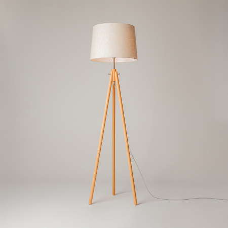 Lampadar Calvin, Metal și lemn Bej, 60W, MAYTONI Z177-FL-01-BR [1]