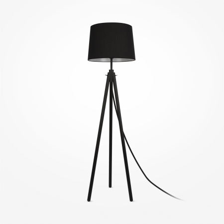 Lampadar Calvin, Metal și lemn Negru, 60W, MAYTONI Z177FL-01B [3]