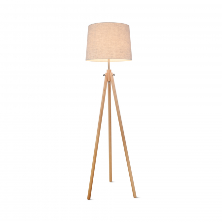 Lampadare - Lampadar Calvin Z177-FL-01-BR, cu intrerupator, 1xE27, bej, IP20, Maytoni