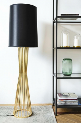 Lampadar design Zifa Premium Gold, negru/otel auriu, XCF7583-145 - King [1]