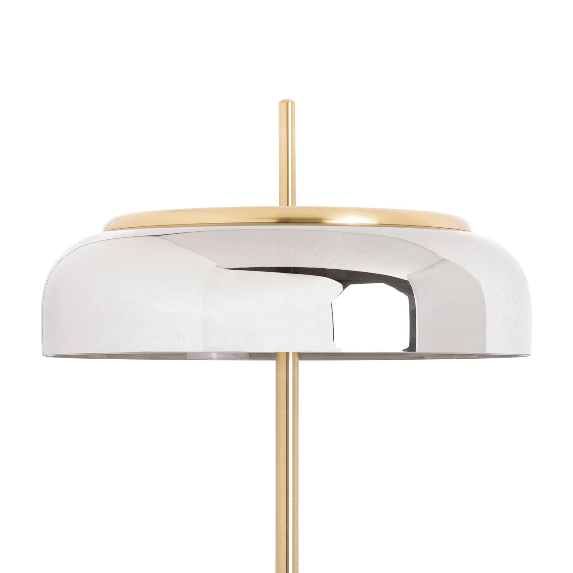 Lampadar din Fier si Cristal, Gri/Auriu, 40x40x166 cm, Stil Art Deco - VicalHome 33420 [4]