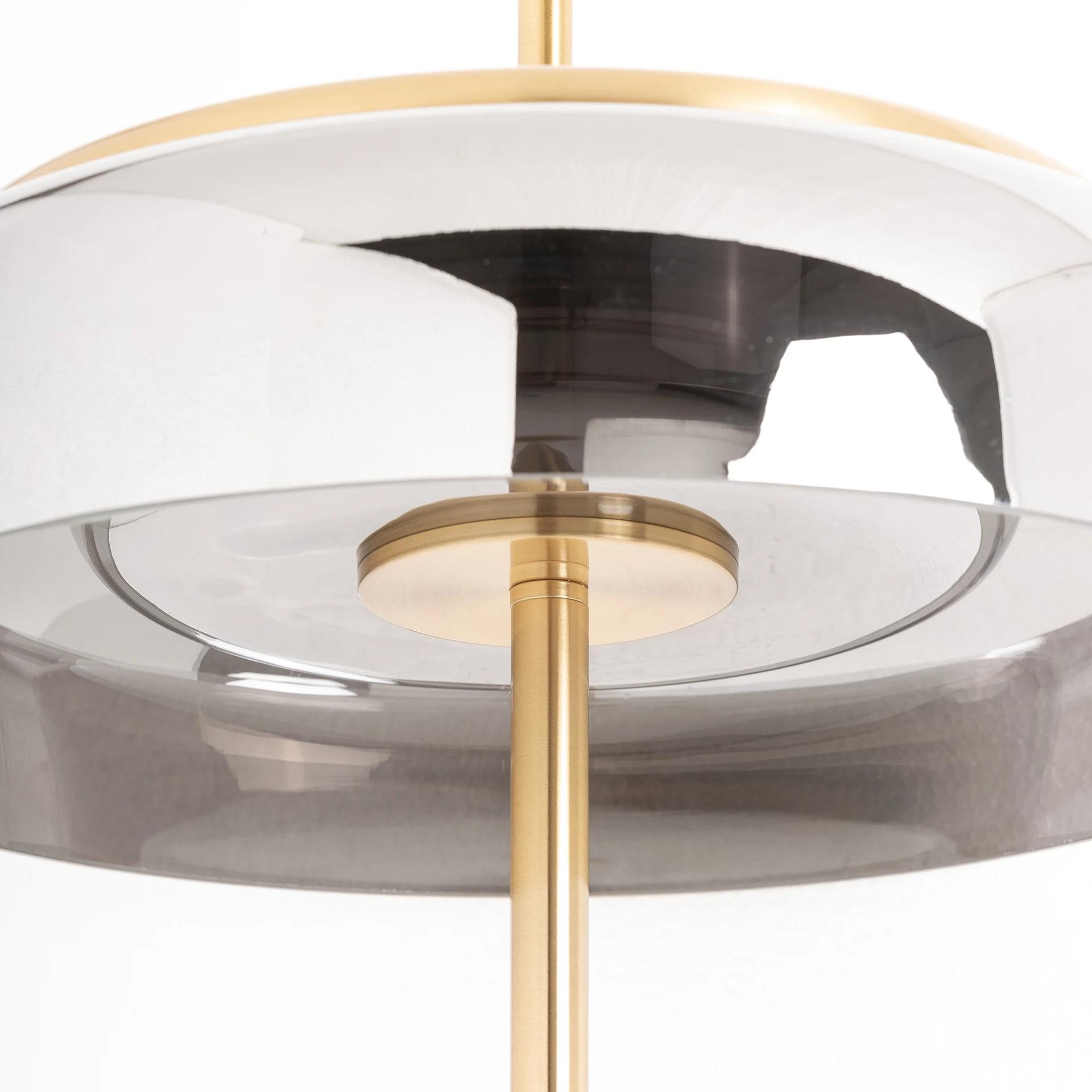 Lampadar din Fier si Cristal, Gri/Auriu, 40x40x166 cm, Stil Art Deco - VicalHome 33420 [11]