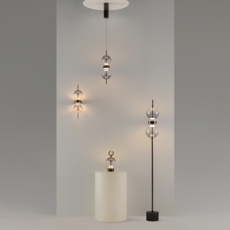 Lampadar DOUBLE MOON, Metal Negru, 15W, MAYTONI MOD478FL-L15B3K [3]