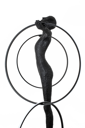 Lampadar Human Circulo 223 147x90,5x223,5 cm, Fibră de Sticlă și Oțel - Moosee [5]