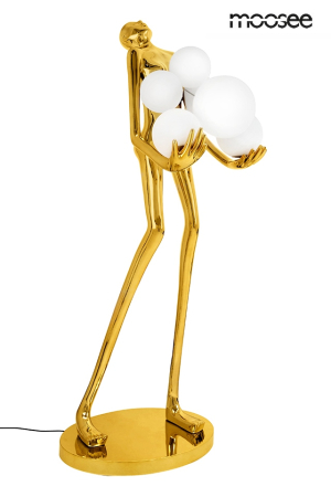Produse - Lampadar Human Gold Premium 80x70x180 cm, Fibră de Sticlă Titan Auriu de Lux - Moosee