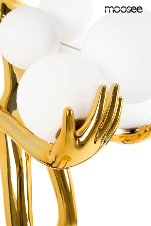 Lampadar Human Gold Premium 80x70x180 cm, Fibră de Sticlă Titan Auriu de Lux - Moosee [3]