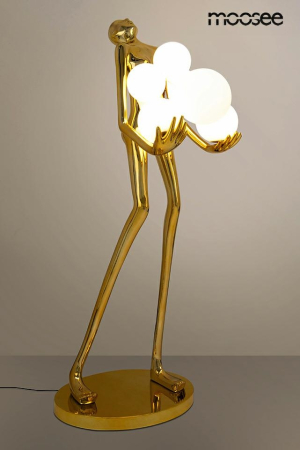Lampadar Human Gold Premium 80x70x180 cm, Fibră de Sticlă Titan Auriu de Lux - Moosee [1]