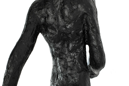 Lampadar Human Square 218 135x40x218,5 cm, Fibră de Sticlă și Oțel Negru - Moosee [2]