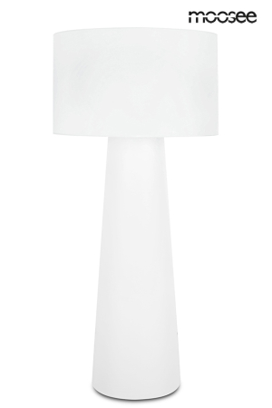 Iluminat - Lampadar Kas 200 90x90x202 cm, Poliamidă și Vâscoză Alb - Moosee