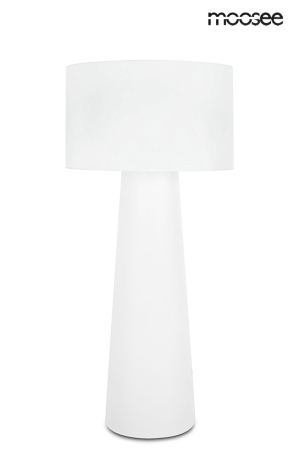 Iluminat - Lampadar Kas 74x74x160 cm, Poliamidă și Vâscoză Alb - Moosee