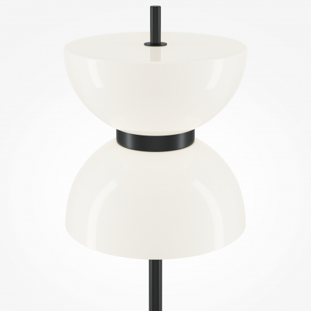 Lampadar LED Kyoto MOD178FL-L11B3K, cu intrerupator, 11W, 1300lm, lumina calda, IP20, negru+alb, Maytoni [1]