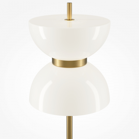 Lampadar LED Kyoto MOD178FL-L11G3K, cu intrerupator, 11W, 1300lm, lumina calda, IP20, auriu+alb, Maytoni [1]