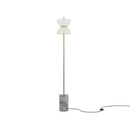 Lampadare - Lampadar LED Kyoto MOD178FL-L11G3K, cu intrerupator, 11W, 1300lm, lumina calda, IP20, auriu+alb, Maytoni