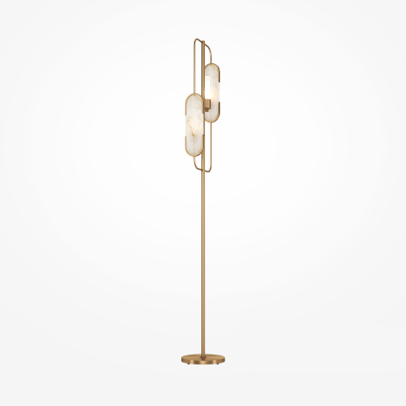 Produse - Lampadar Marmo, Metal Alamă, 40W, MAYTONI MOD099FL-02G