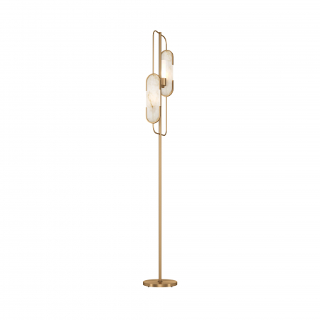 Lampadar Marmo MOD099FL-02G, cu intrerupator, 2xG9, aurie+alba, IP20, Maytoni [2]