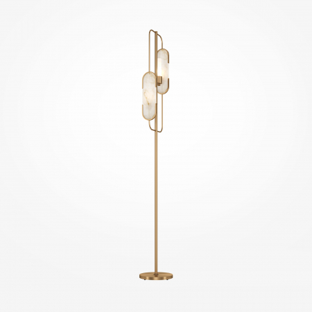 Produse - Lampadar Marmo MOD099FL-02G, cu intrerupator, 2xG9, aurie+alba, IP20, Maytoni