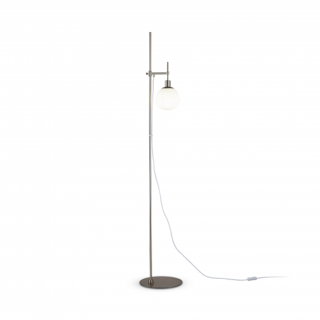 Lampadar Erich MOD221-FL-01-N, cu intrerupator, 1xE14, alb+nichel, IP20, Maytoni [1]