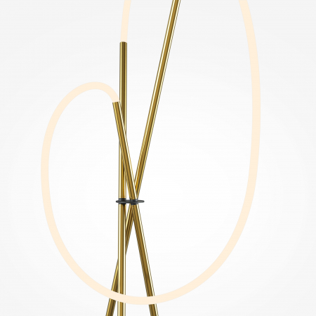 Lampa podea CROCHET Negru si auriu 3000k MOD369FL-L36BS3K Maytoni Modern [1]