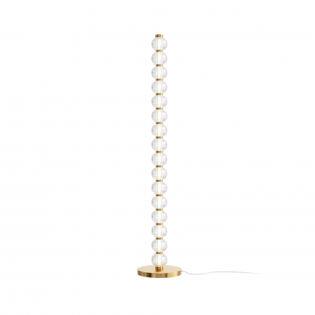 Produse - Lampadar LED Amulet MOD555FL-L23G3K, cu intrerupator, 33W, 1550lm, lumina calda, IP20, auriu+transparent, Maytoni