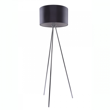 Lampadar modern Omo 150 cm, 3 picioare metal crom, abajul rotund alb/negru/gri, AZ 1037 - Azzardo [2]