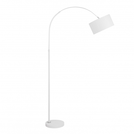 Lampadar negru/alb Romil, baza metalica, abajur textil, 9401653 - Novaluce [0]