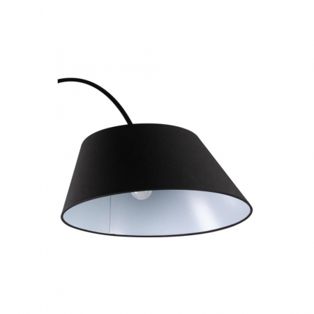 Lampadar negru Karan 225 cm, design modern, abajur negru textil, AZ 1125 - Azzardo [2]