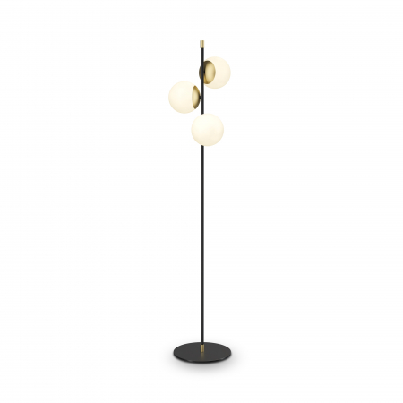 Lampadar Nostalgia MOD048FL-03G, cu intrerupator, 3xE14, negru+alb+auriu, IP20, Maytoni [2]