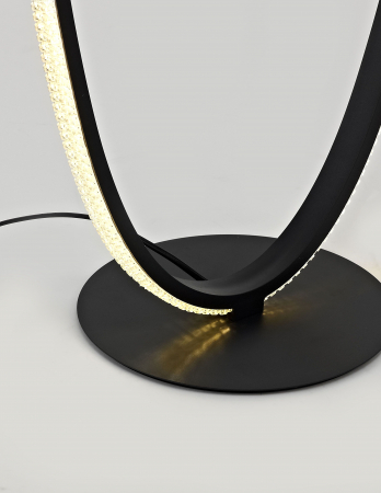 Lampadar oval negru cu cristale acril Michai 125 cm LED, design lux, 9481096 - Novaluce [2]