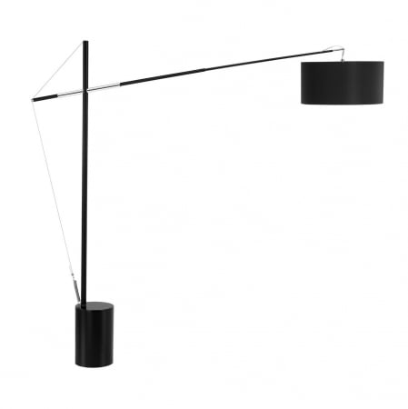 Promotii - Lampadar premium ajustabil negru/alb Mondi, baza metalica, abajur textil, 41455401 - Novaluce