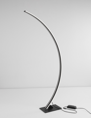Lampadar premium cu LED dimabil Ermini 2 alb/negru din metal, 9348074 - Novaluce [11]