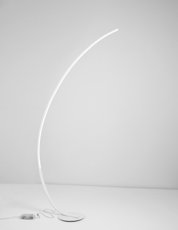 Lampadar premium cu LED dimabil Ermini alb/negru din metal, 9396061 - Novaluce [1]