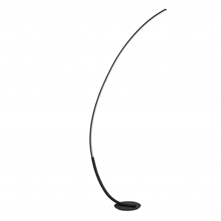 Lampadare - Lampadar premium cu LED dimabil Ermini alb/negru din metal, 9396060 - Novaluce