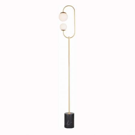 Lampadare - Lampadar premium elegant LED Jaumi 23x14x165 cm metal/sticla/marmura, F0049 - Maxlight