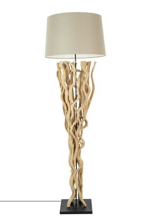 Produse - Lampadar Scultra 55x55x158 cm, Lemn de Acacia - Kare Design