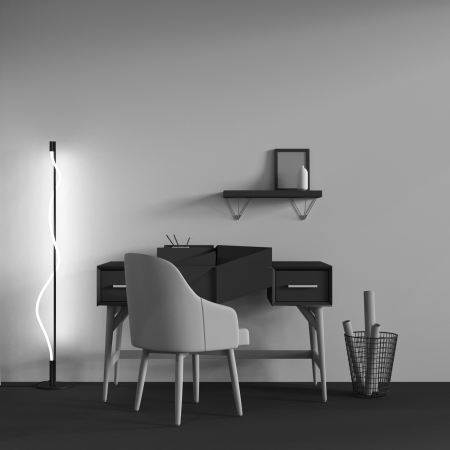 Lampadar Tau, Aluminiu Negru, 15W, MAYTONI MOD166FL-L15B3K [2]