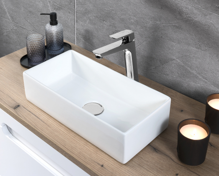 Lavoar baie 11x45x22 cm alb lucios UN-GAJA45-SW Comad [1]