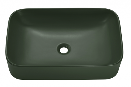 Lavoar baie ceramic aplicat 50/60 cm verde/albastru mat Kama COMAD