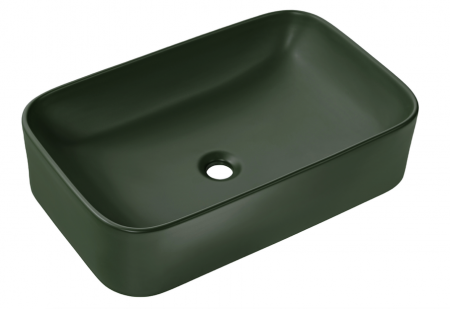 Lavoar baie ceramic aplicat 50/60 cm verde/albastru mat Kama COMAD [1]